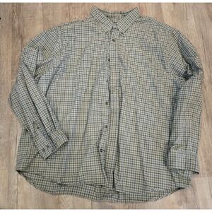 EDDIE BAUER Mens Button Down‎ Long Sleeve Casual Shirt Relaxed Fit Plaid XXXL